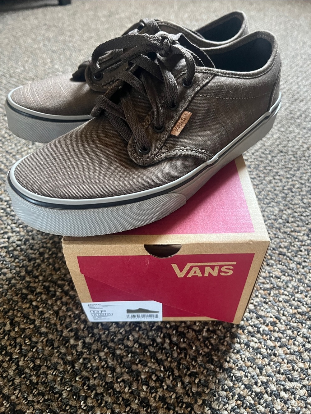 Vans Atwood Textile Walnut/Grey Low-Top Sneaker